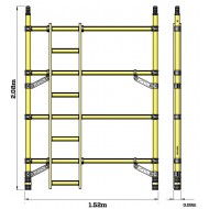 304543 Z1 Tower-B-in Ladder Frame 1.45  x 2.0m 4Rung